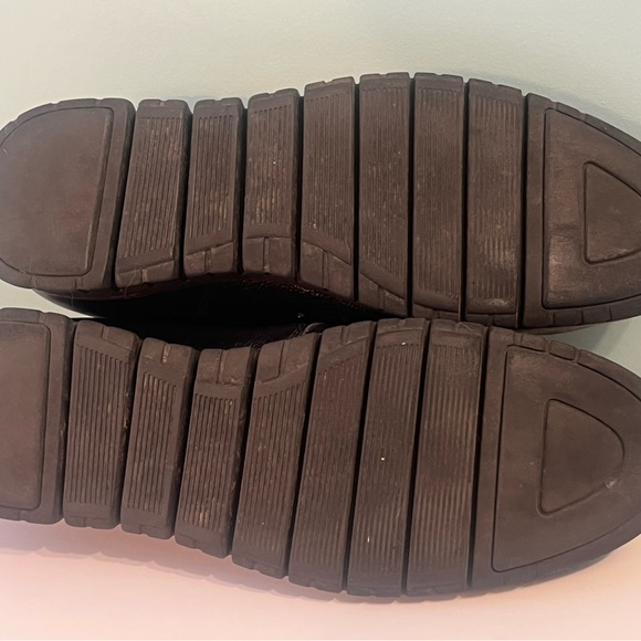 Mens Hush Puppies Dress Shoes Size 8 Black Colby Oxfords Leather Lace Up - Picture 5 of 7